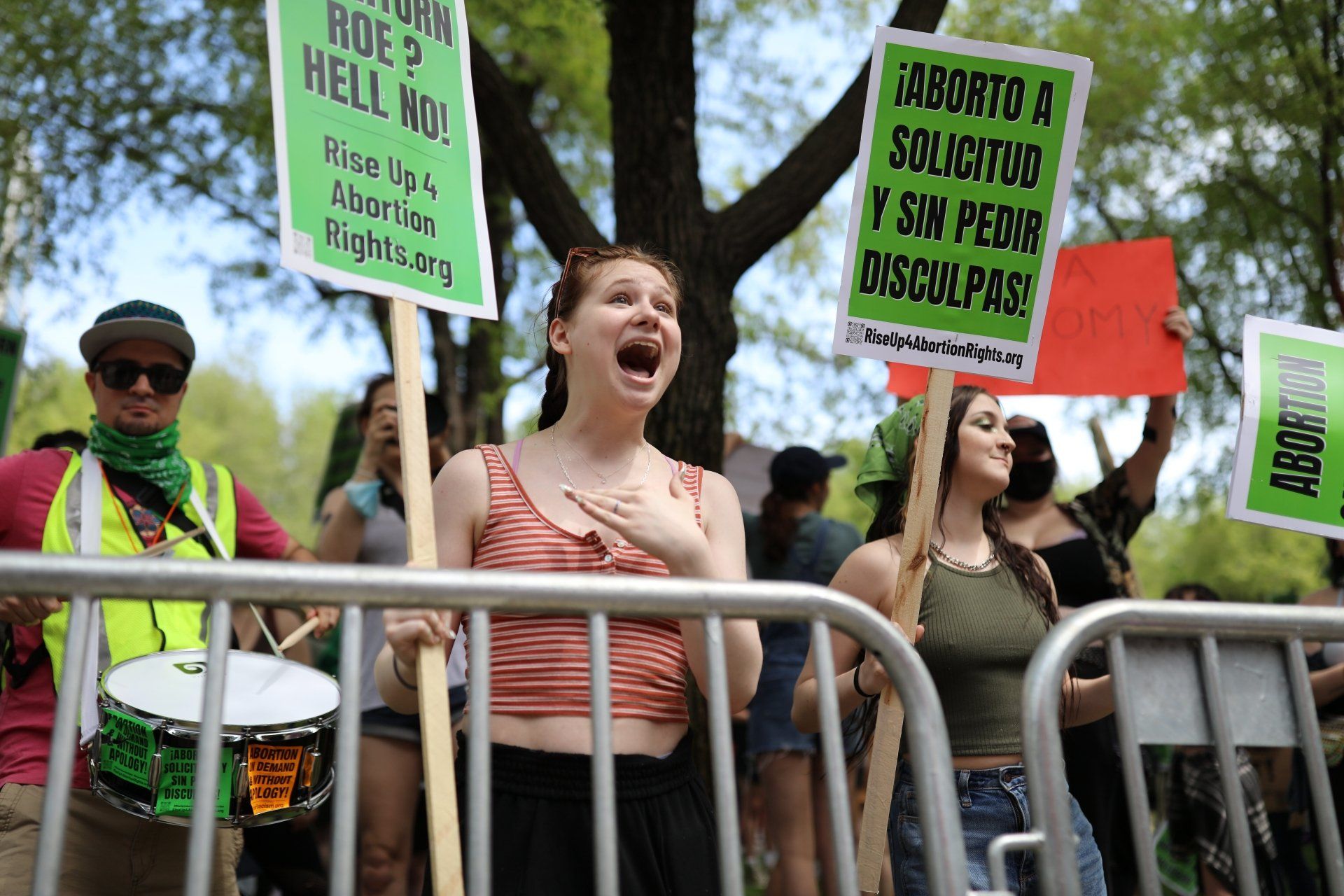 Pro Roe v. Wade protest in Chicago Pro Roe v. Wade protest in Chicago