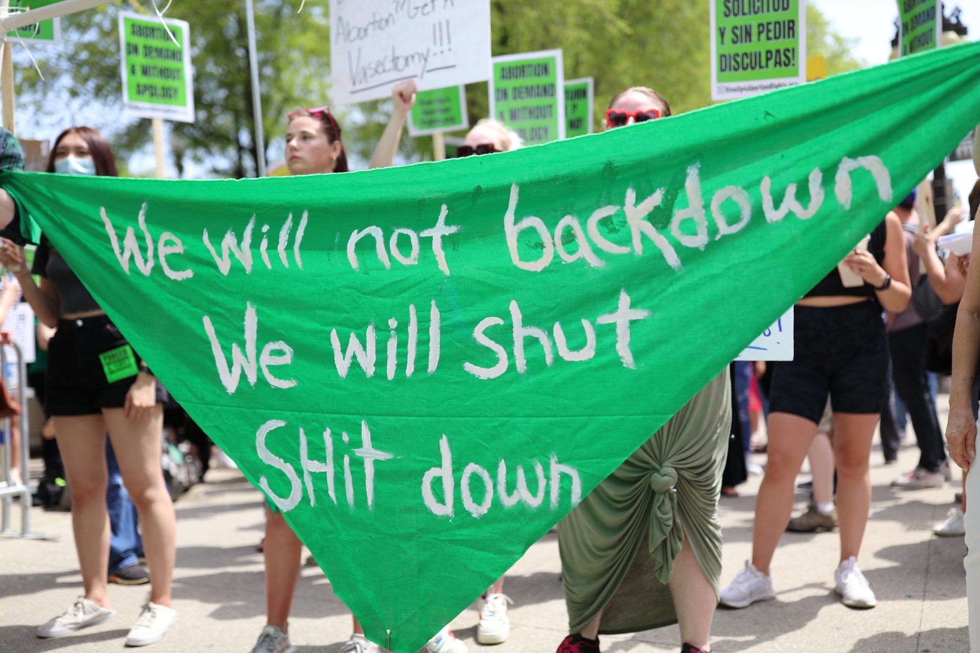 Pro Roe v. Wade protest in Chicago Pro Roe v. Wade protest in Chicago