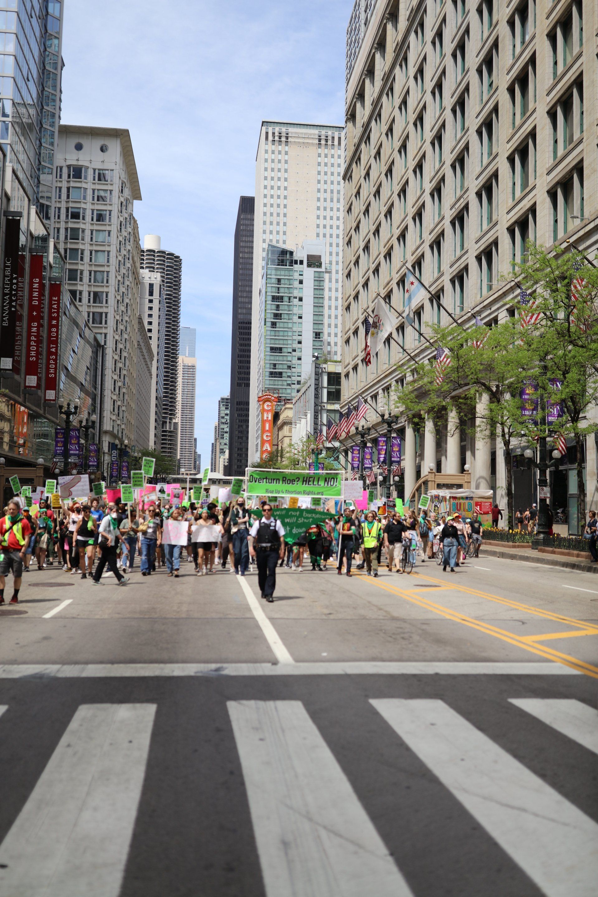 Pro Roe v. Wade protest in Chicago Pro Roe v. Wade protest in Chicago
