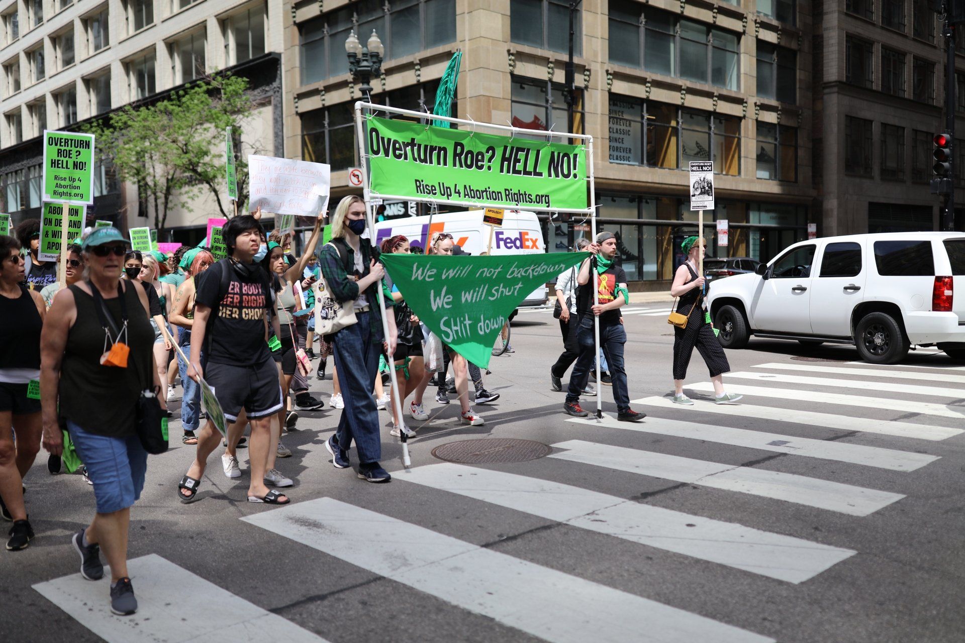 Pro Roe v. Wade protest in Chicago Pro Roe v. Wade protest in Chicago