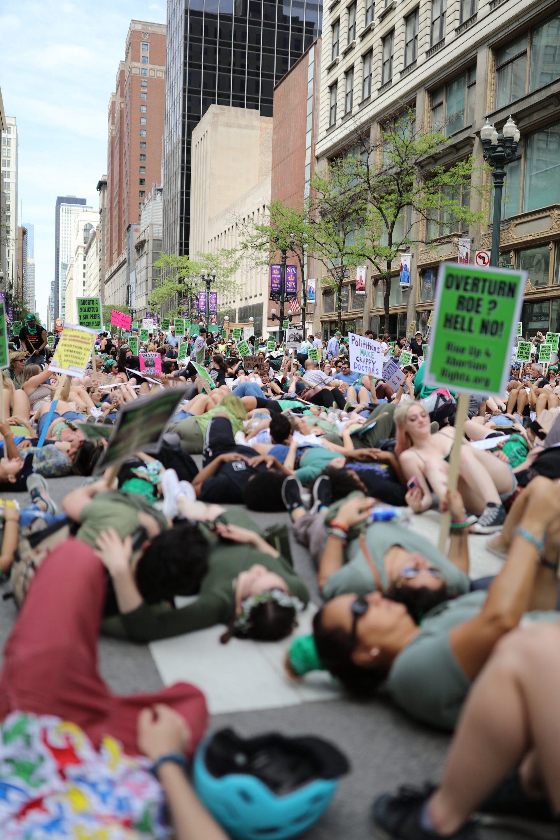 Pro Roe v. Wade protest in Chicago Pro Roe v. Wade protest in Chicago