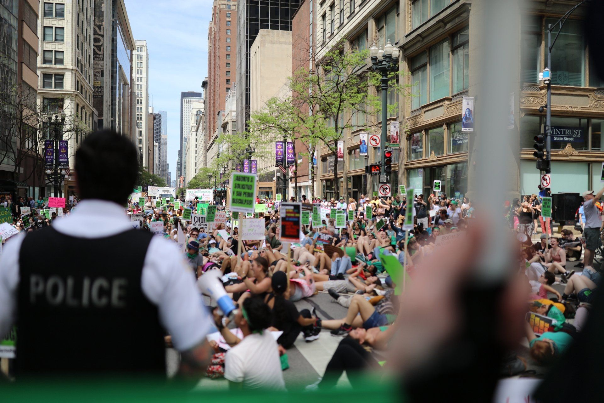 Pro Roe v. Wade protest in Chicago