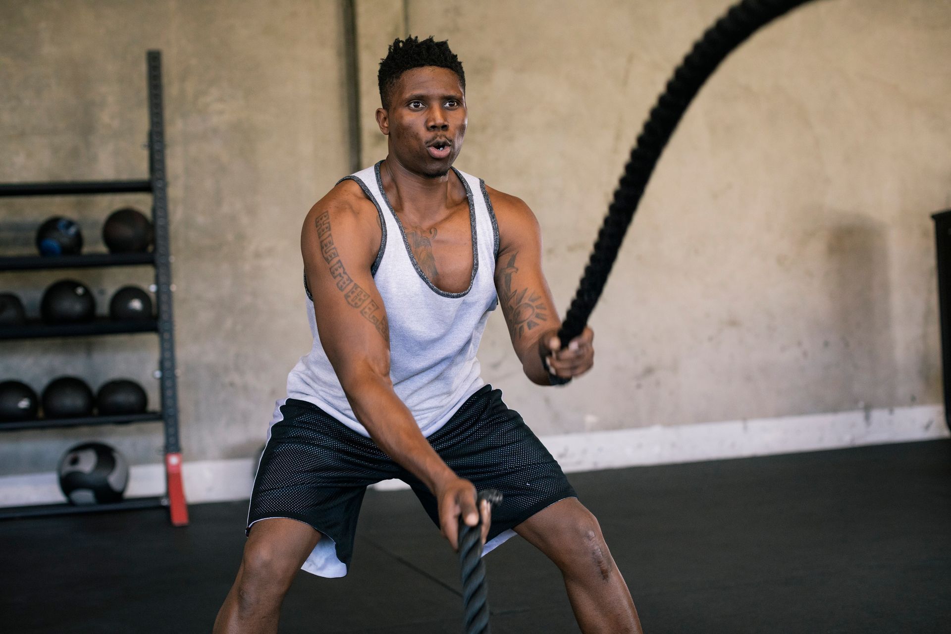 Men Having High Impact Exercise — Goodyear, AZ — Natalie's Fitness Elements Garage