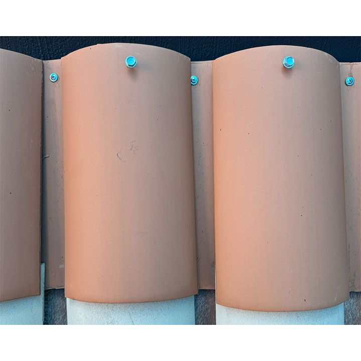 TEJA MEDIA CAÑA ESMALTADA