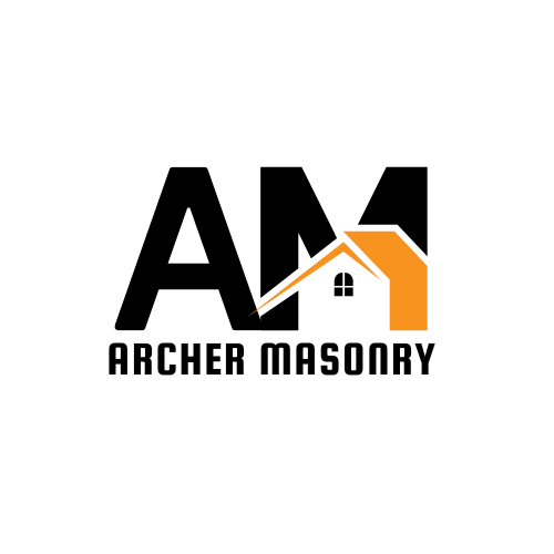 Logo for Archer Masonry, featuring black