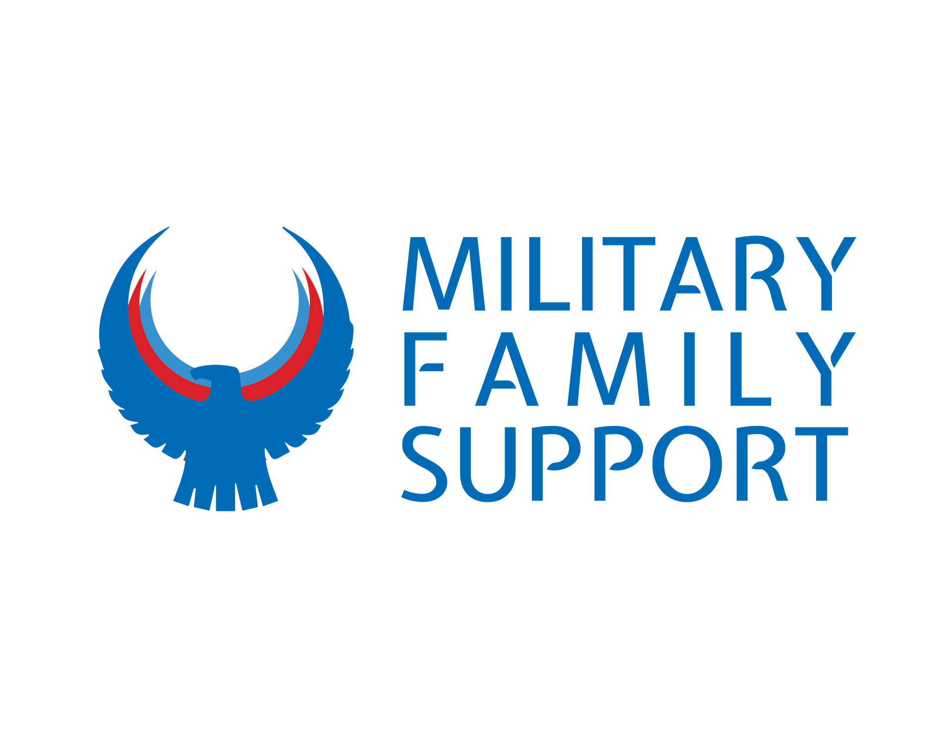 Blue and red eagle logo for 