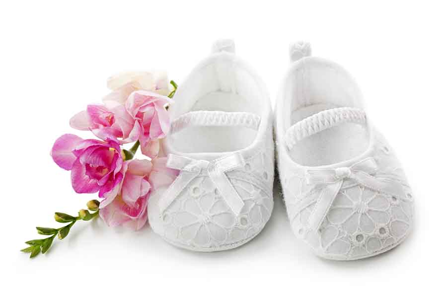 babies christening shoes