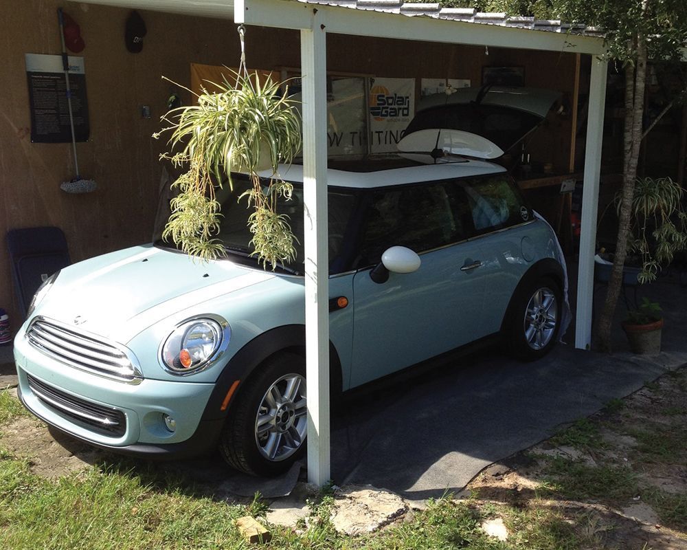 Pearl Blue Mini Cooper — Lecanto, FL — Claypool Window Film