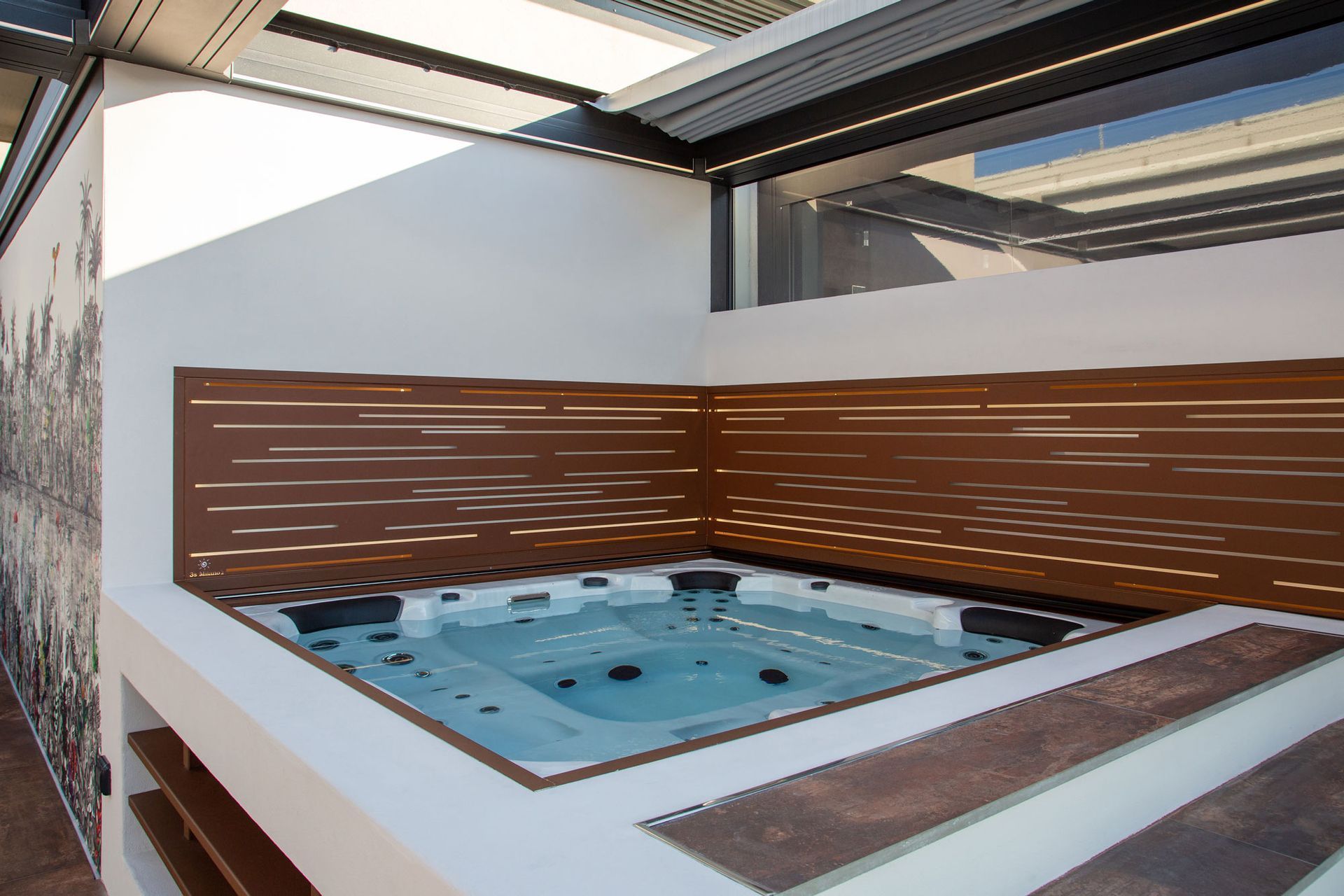 dehors con vasca idromassaggio