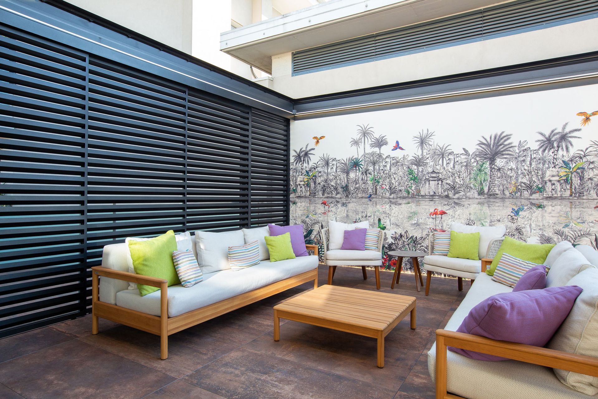 dehor esterno con arredi