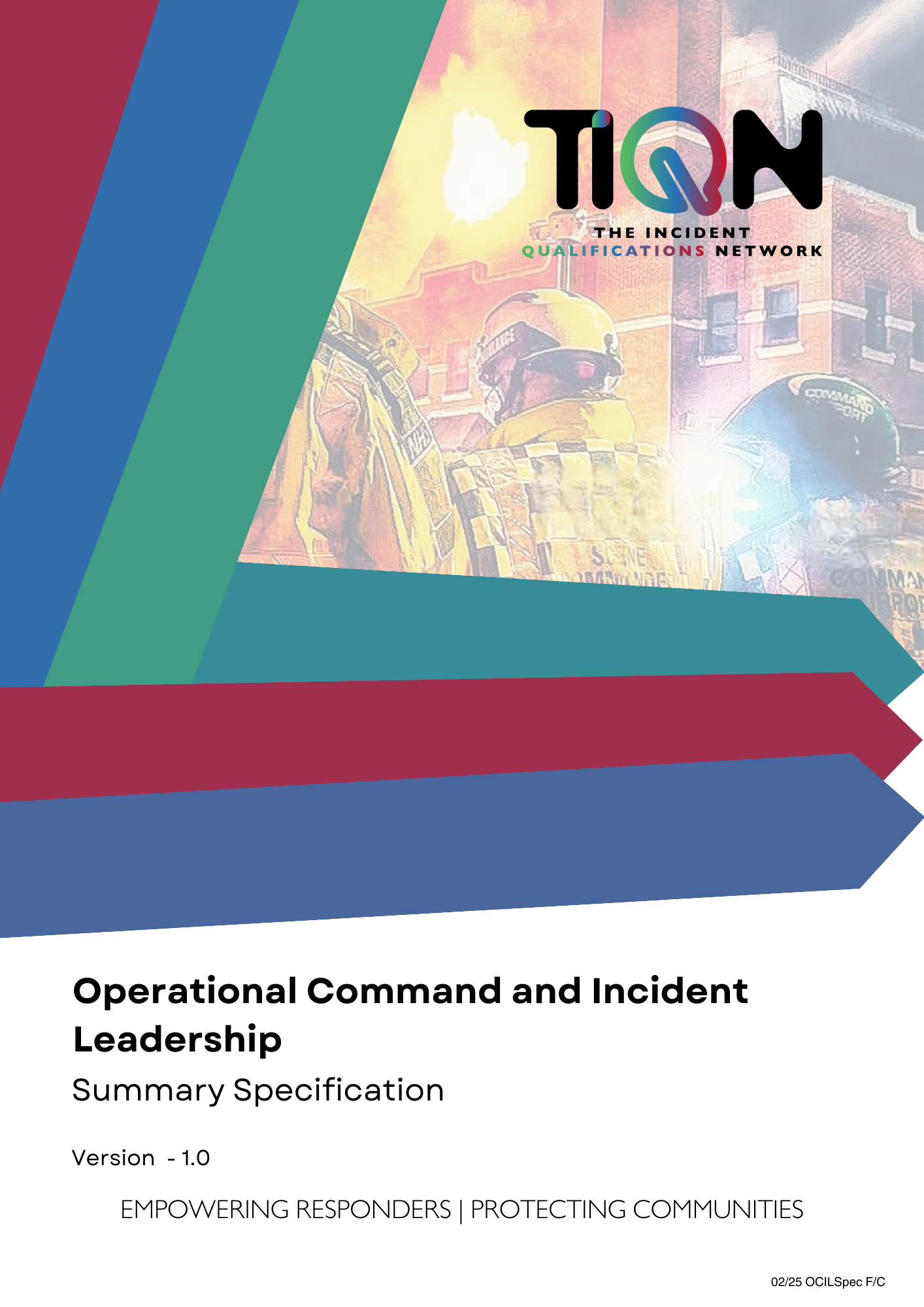 Operational Command and Incident Leadership - Course Specification 2025