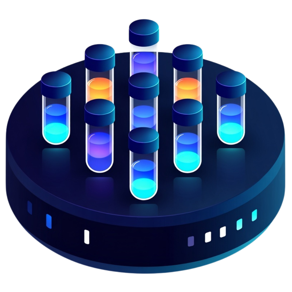 A tray with optimized reagents and recombinant proteins