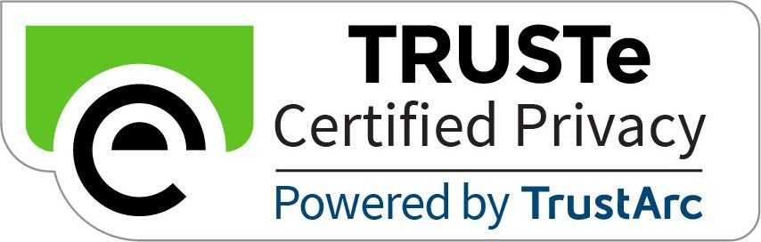 The truste certified privacy logo is powered by trustarc.