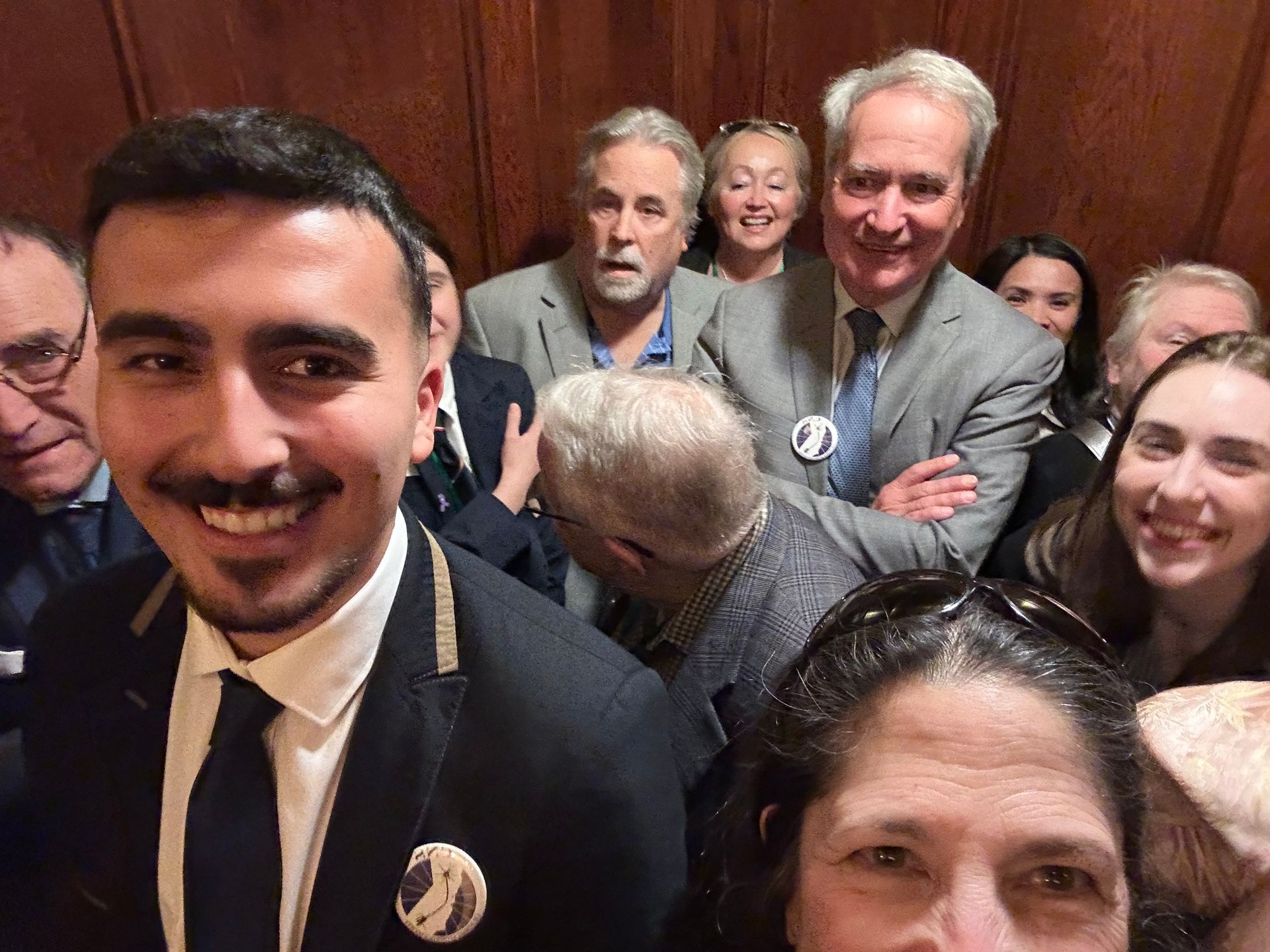 CNS Board and Legislative staff at CA Capitol building