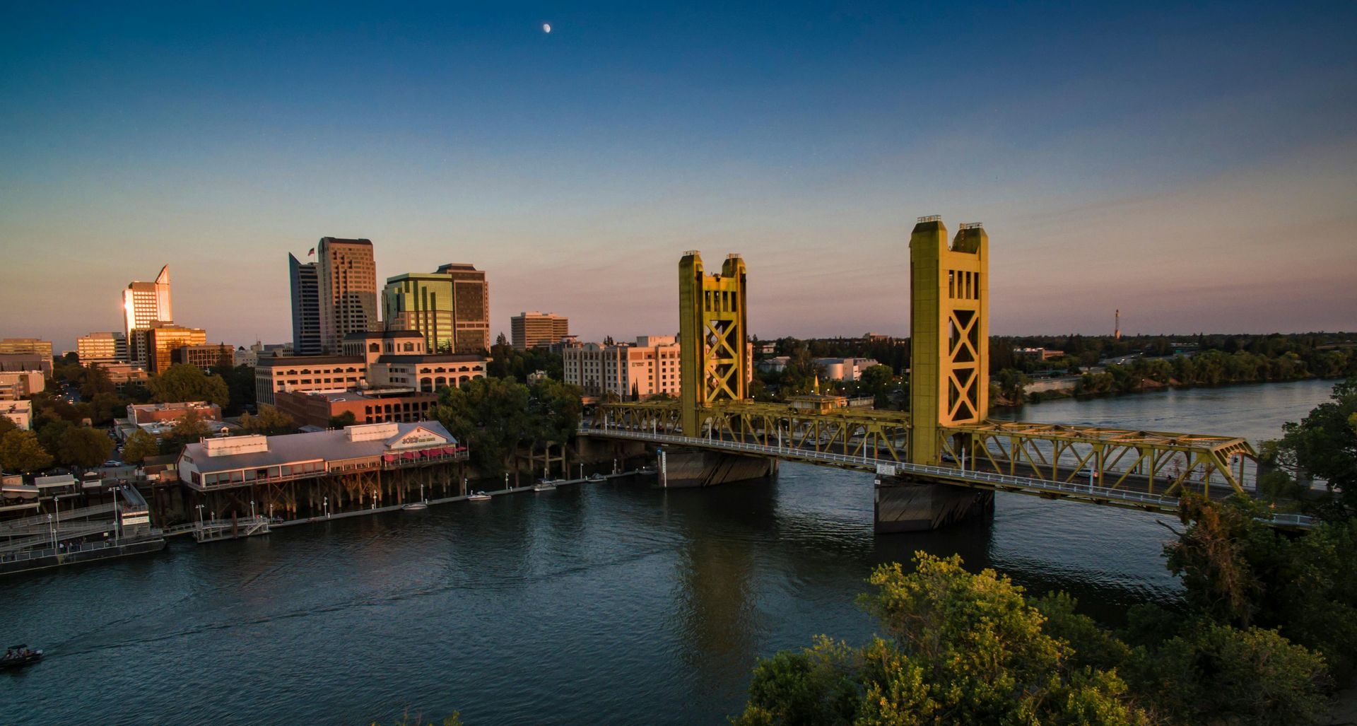 Sacramento Bridge and water area