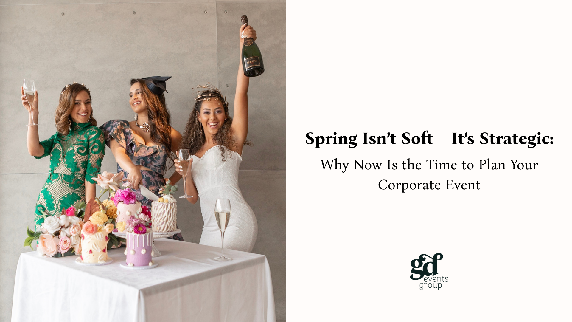 Spring event planning, corporate event flowers, immersive experience setup