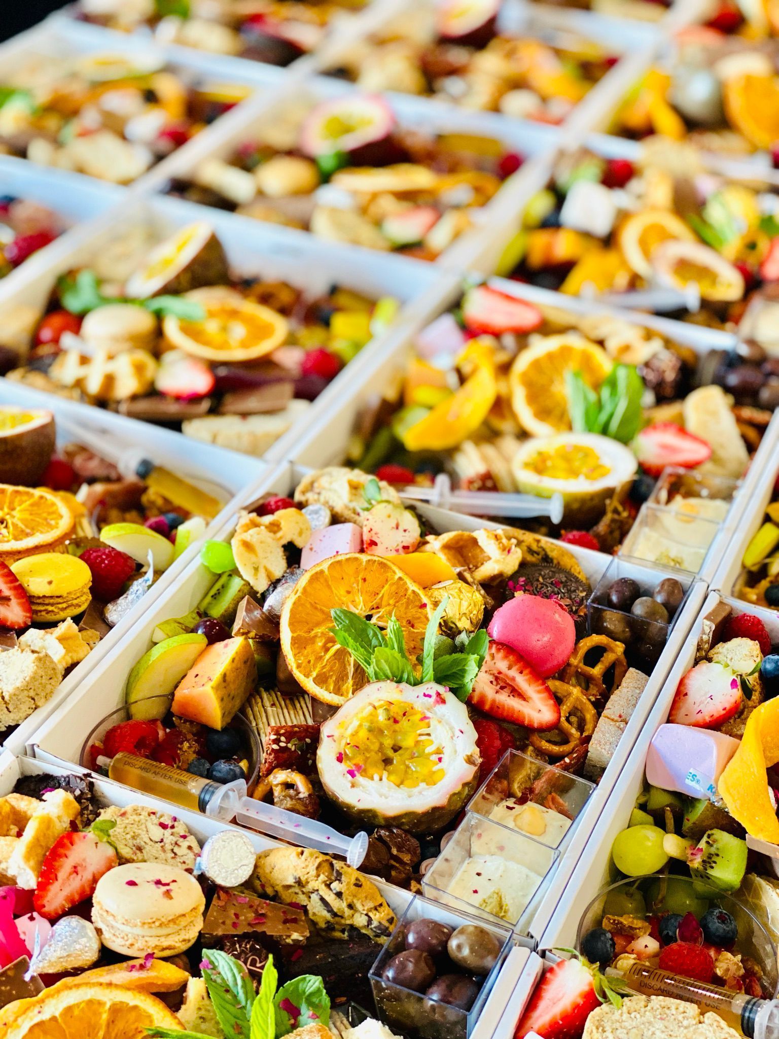 Premium grazing gift box filled with hand-selected gourmet treats, styled for client appreciation and celebration.