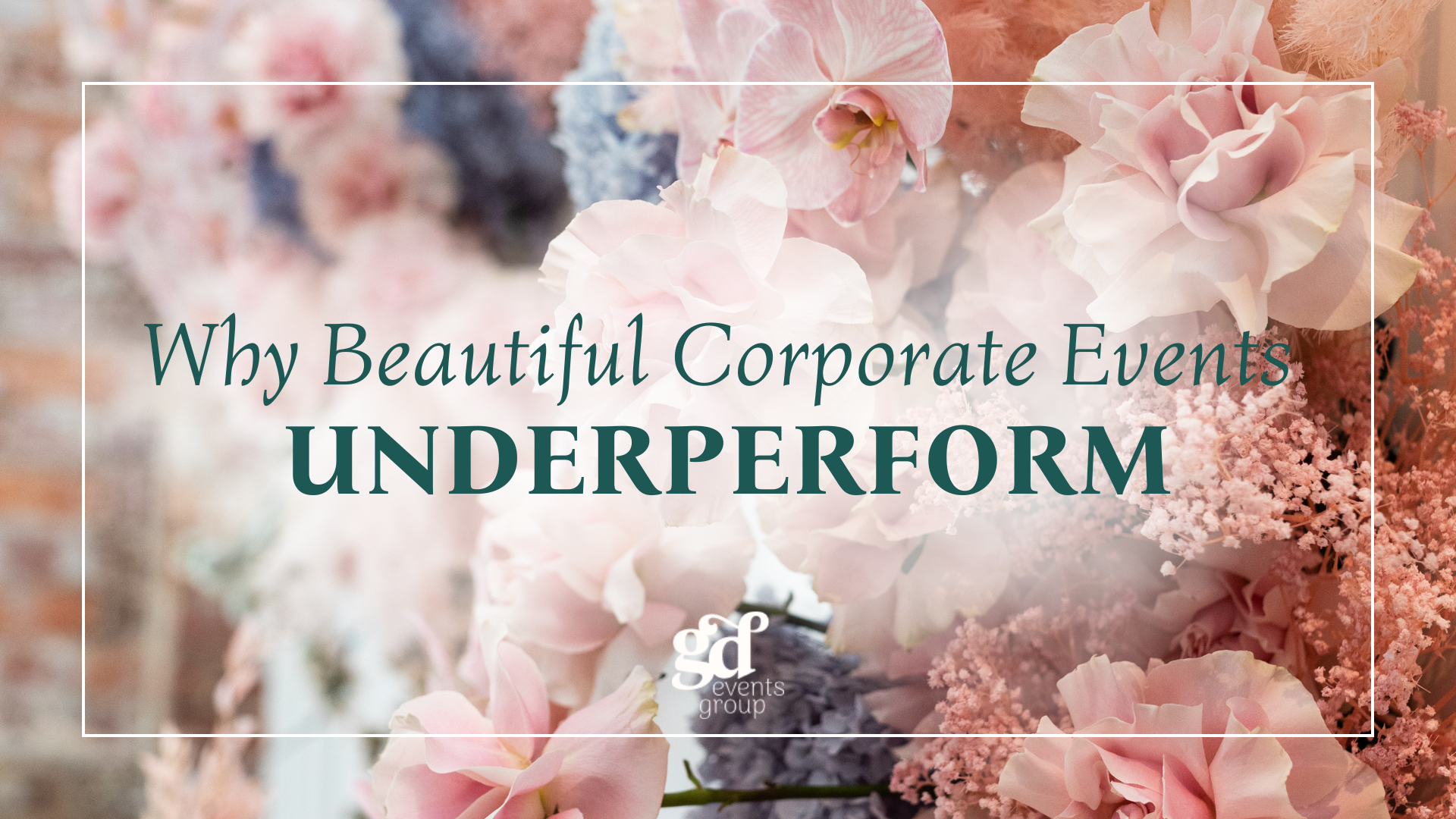 Many corporate events look impressive yet fail to deliver outcomes. Here’s why aesthetics alone rare