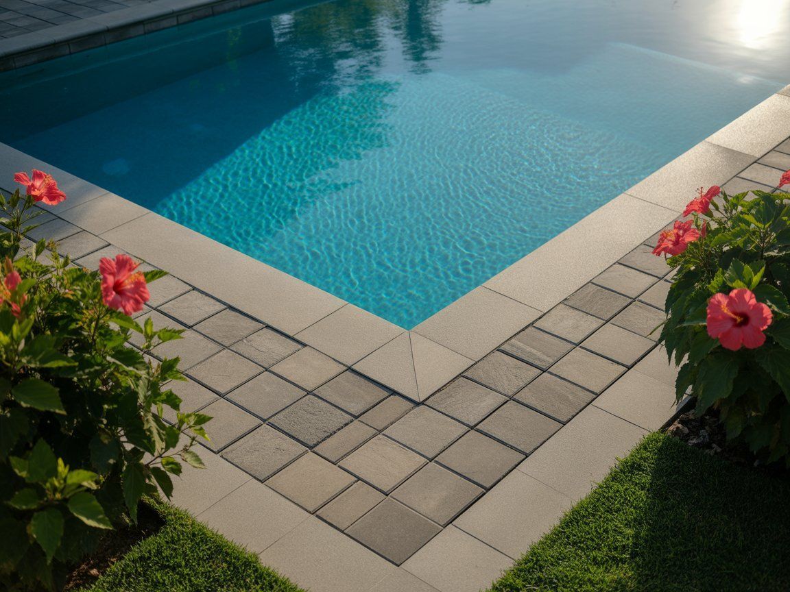 Bring luxury and durability to your pool deck with professional paver work.