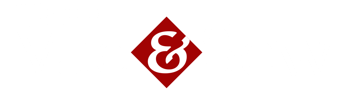 Hillsboro Vac & Sew Logo - Red