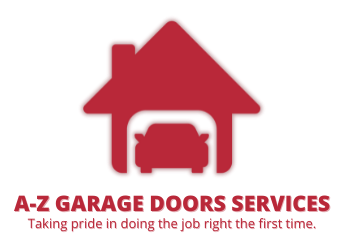 A logo for a company called a-z garage doors services