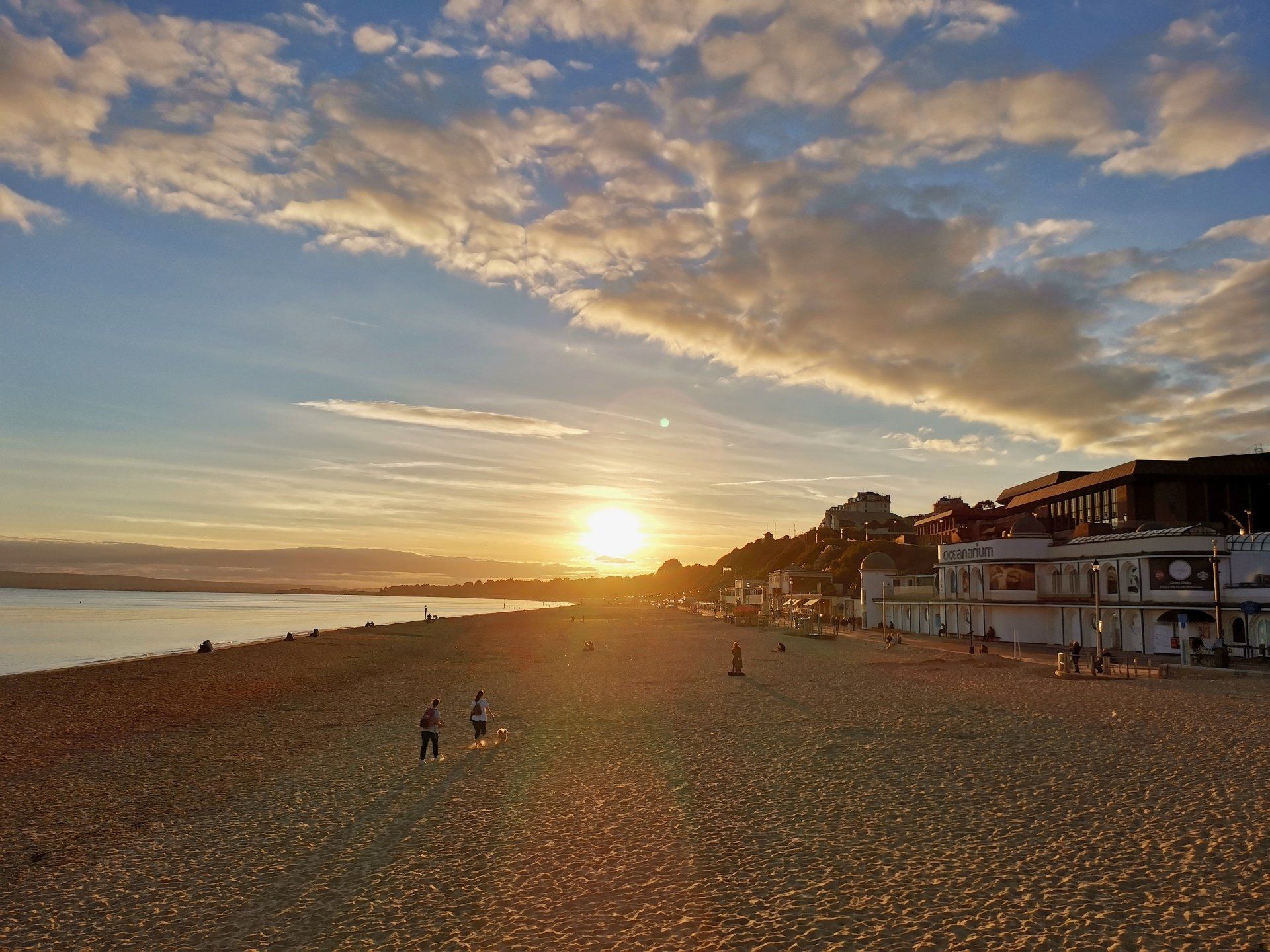 Bournemouth Beach At Sunset
