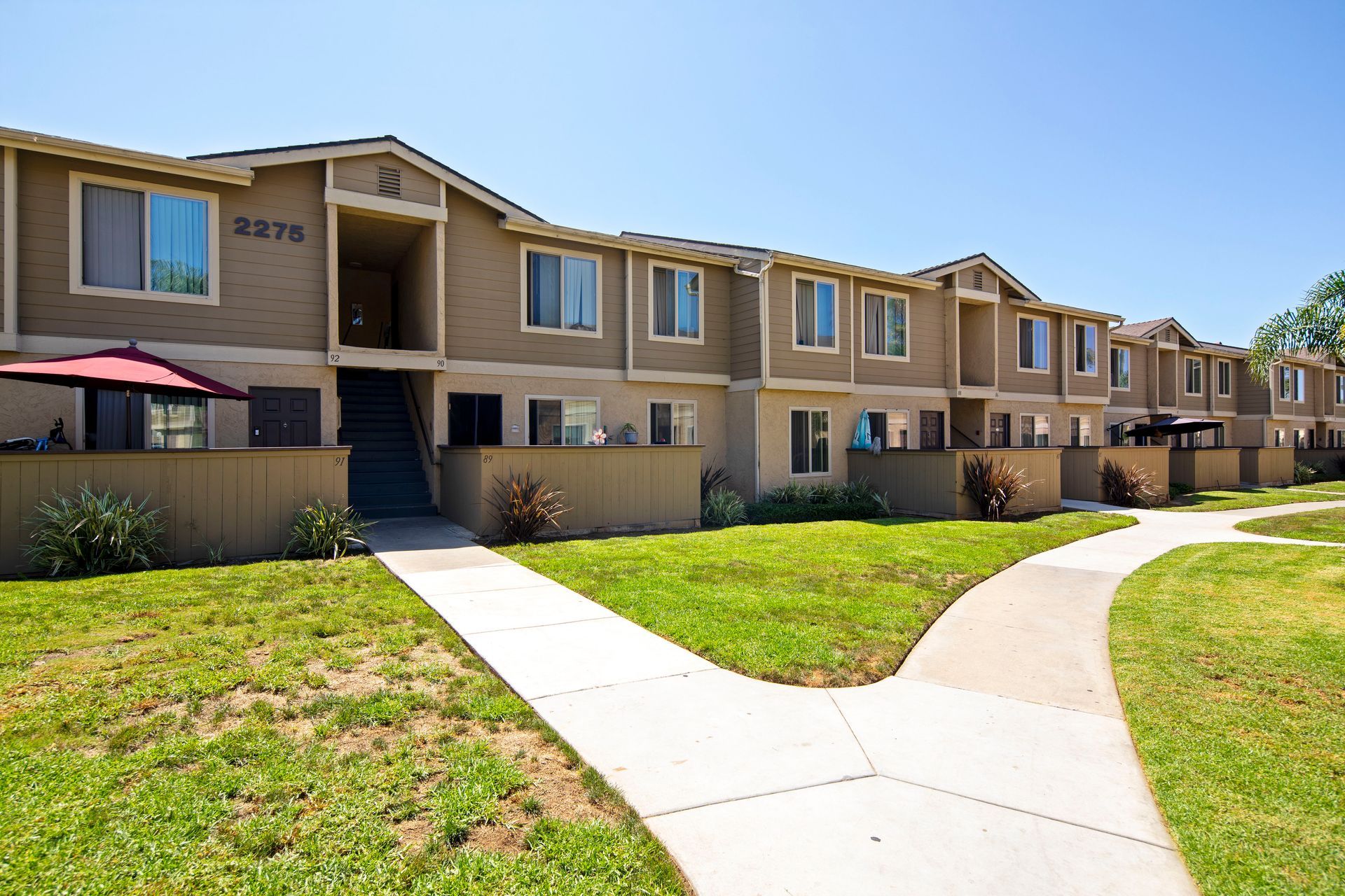 Pacific Point Apartments walkway
