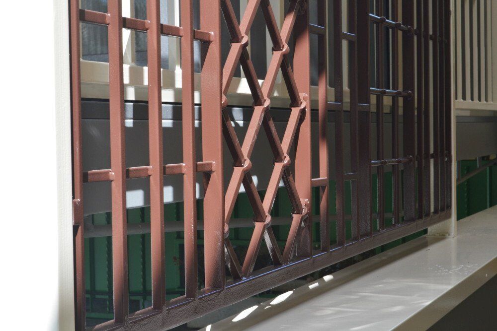 Dettaglio grata in ferro