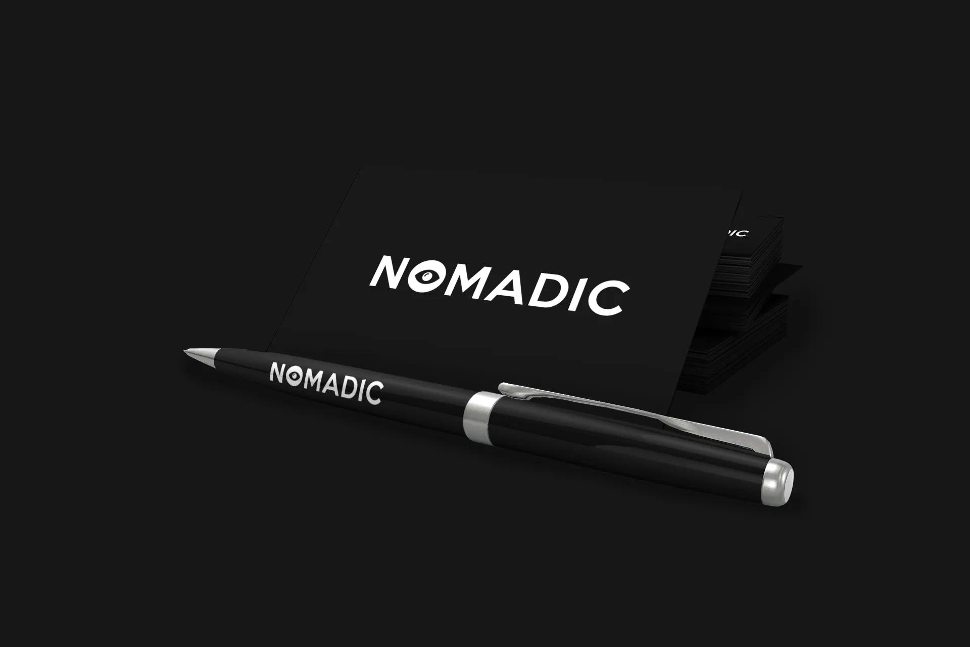 Nomadic Vision business cards and accessories