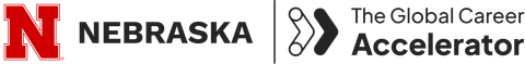Logo for Nebraska and The Global Career Accelerator. 