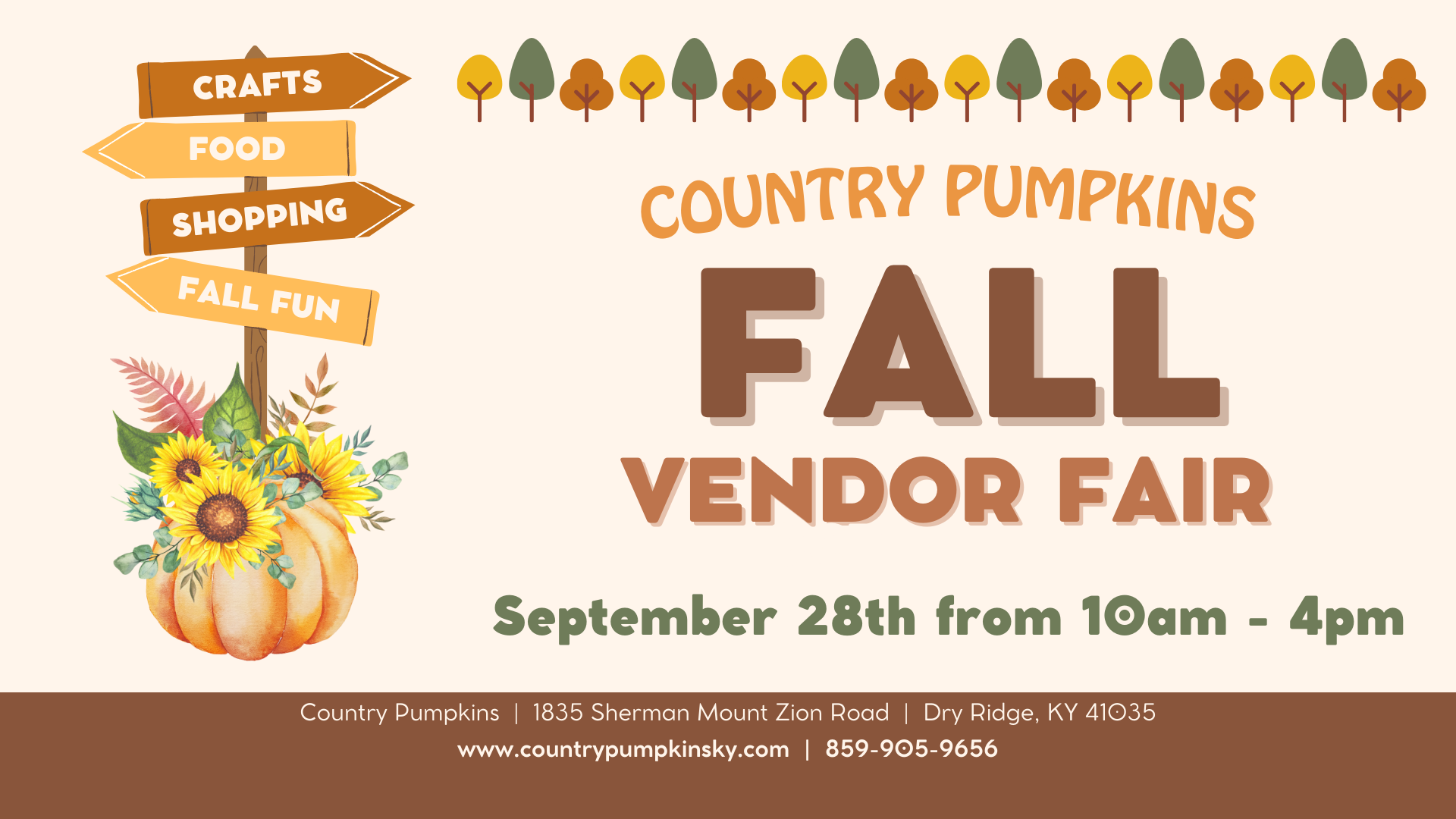 Fall Vendor Fair  at Country Pumpkins. Dry Ridge, Kentucky