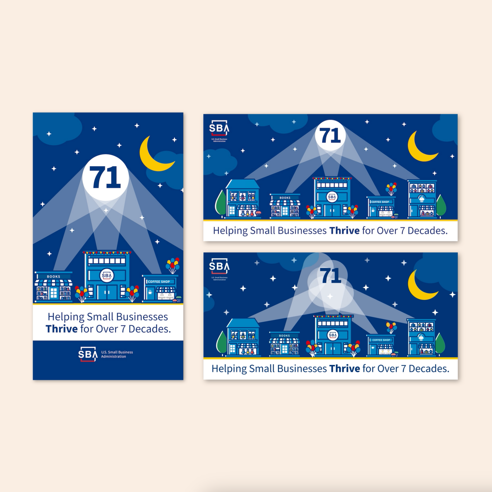 U.S. Small Business Administration Office of Communications and Public Liaison 71 Years Social Media Campaign.