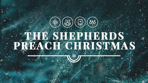 A poster for the shepherds preach christmas sermon series