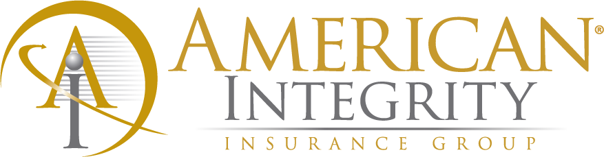 Logo of American Integrity Insurance Group with gold and gray colors.