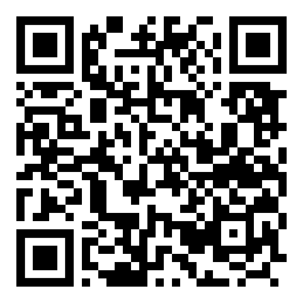 QR-Code. Schwarz-weiß, quadratisch, enthält kodierte Informationen.
