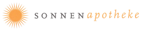Logo of Sonnen Apotheke: a sun graphic with the text 