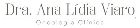 Dra. Ana Lídia Viaro, oncologista, e "Oncologia Clínica" escrito abaixo.