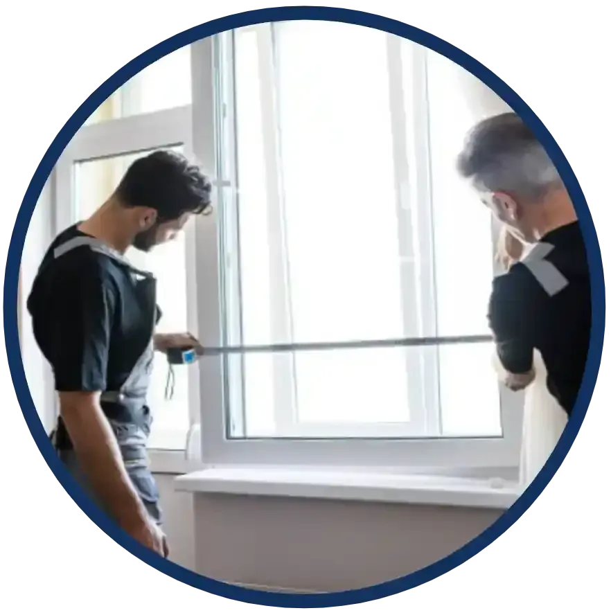 Close-up of expertly installed window frame demonstrating precision craftsmanship and quality sealing.