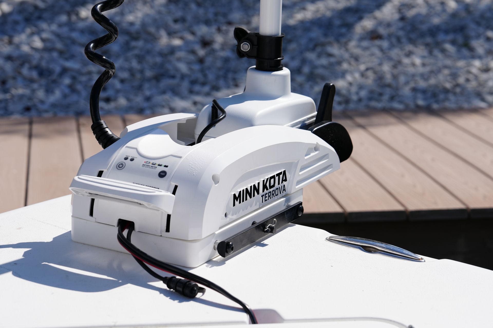 Marine radar and electronics installation on center console boat