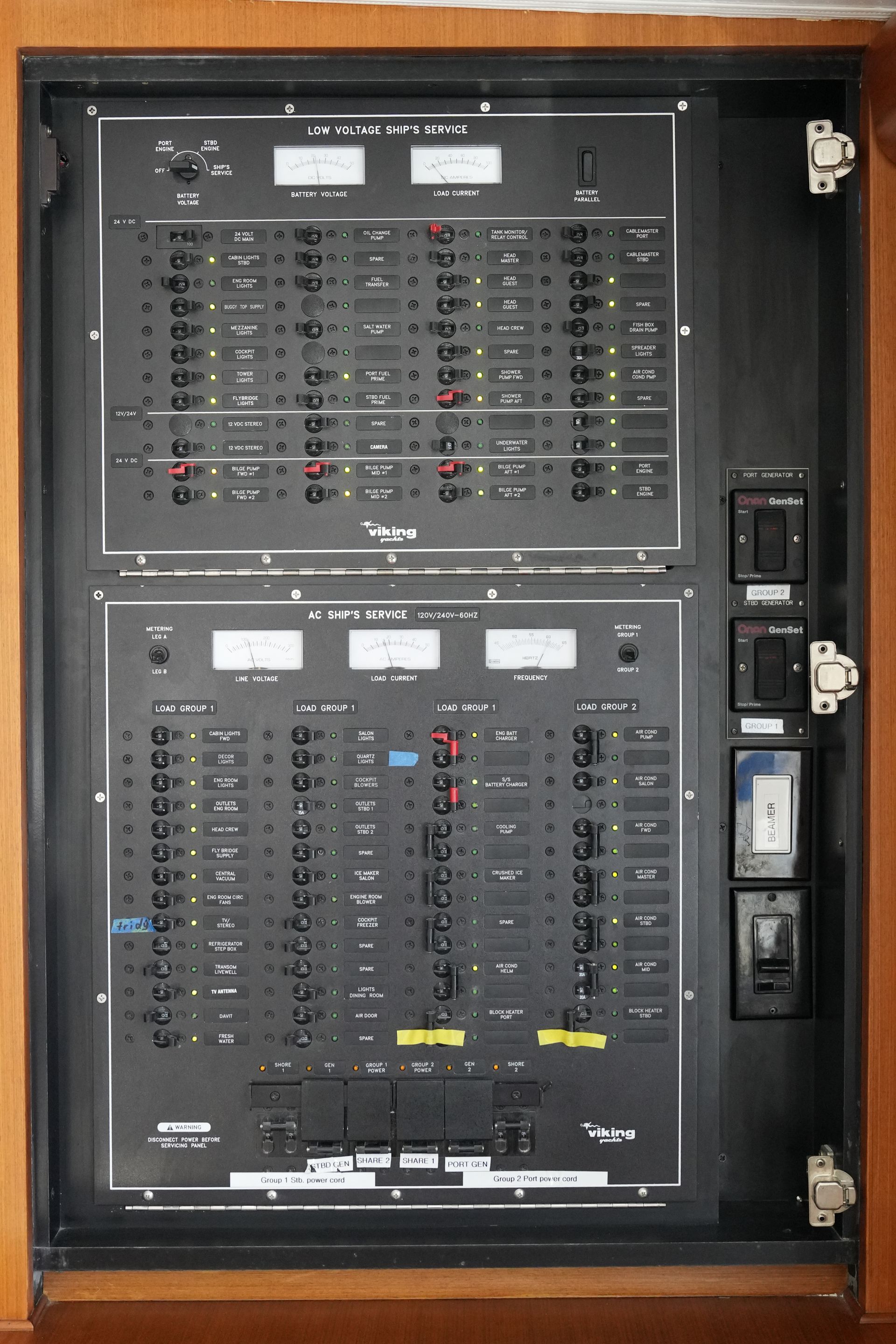 Marine electrical panel and custom wiring installation