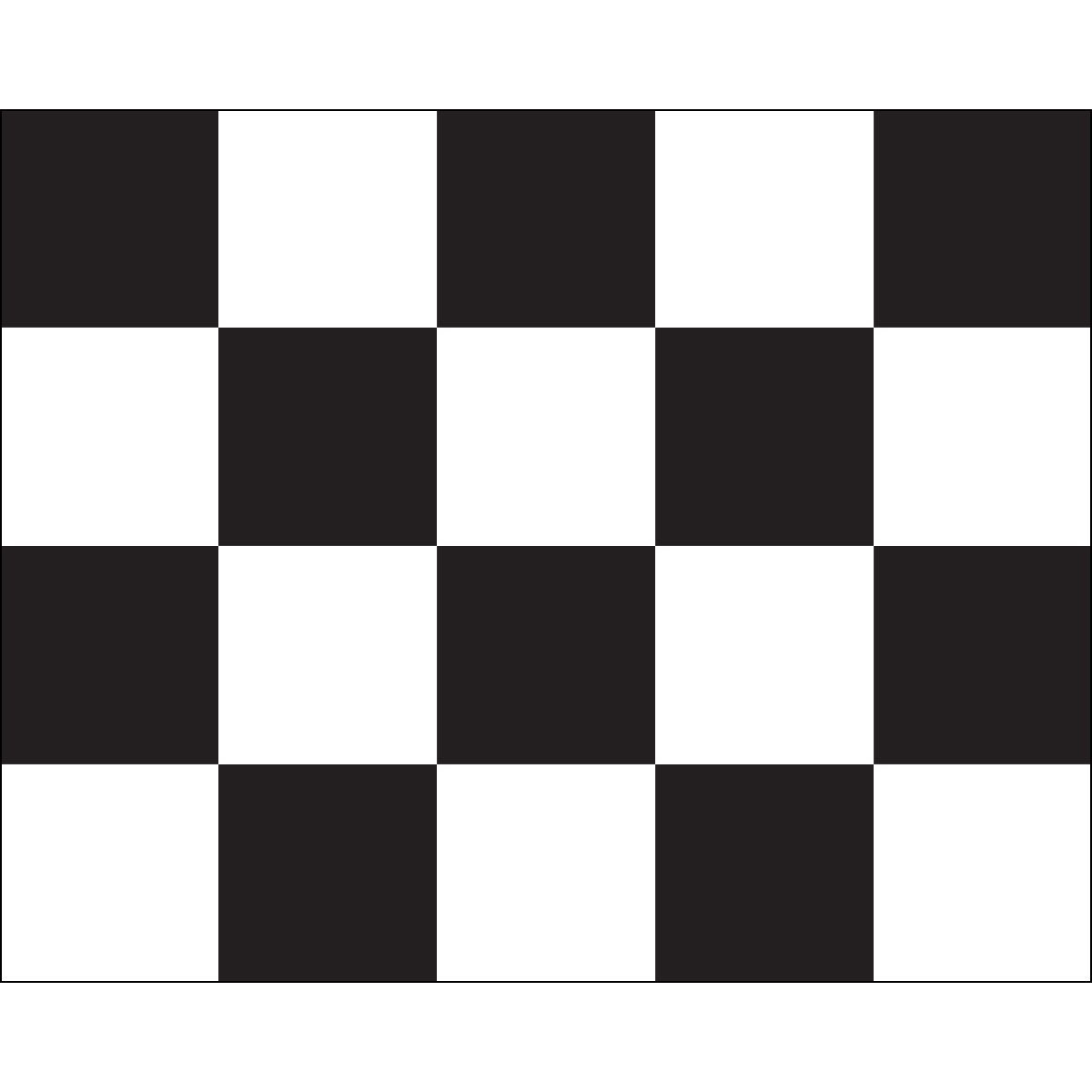 A black and white checkered pattern on a white background.
