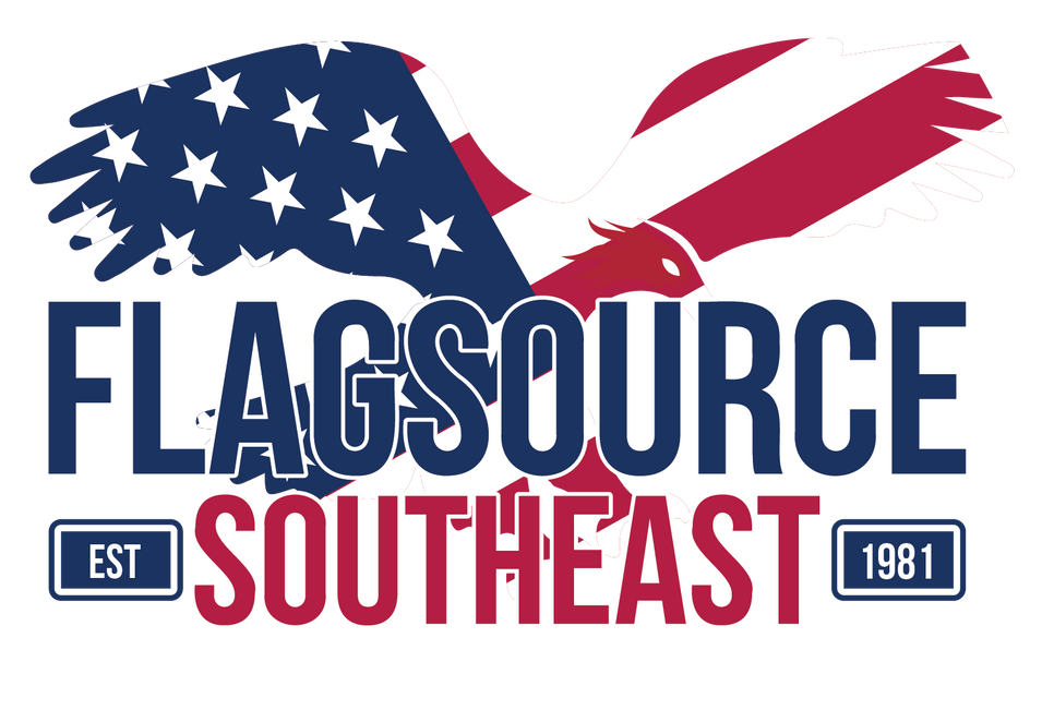 Flagsource Southeast logo with, an eagle with raised wings, and bold lettering reading 