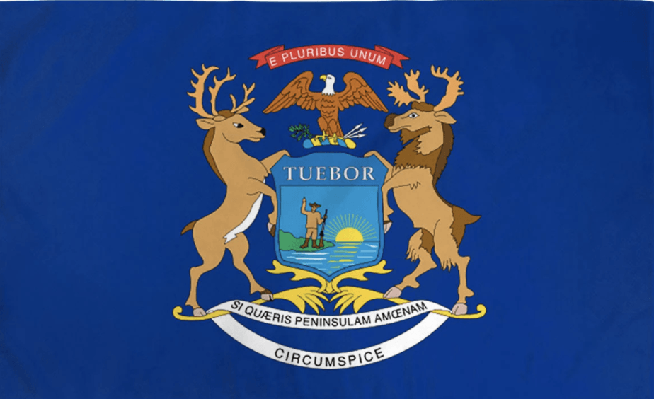 Michigan State Flag — Woodstock, Ga — Flagsource Southeast Inc