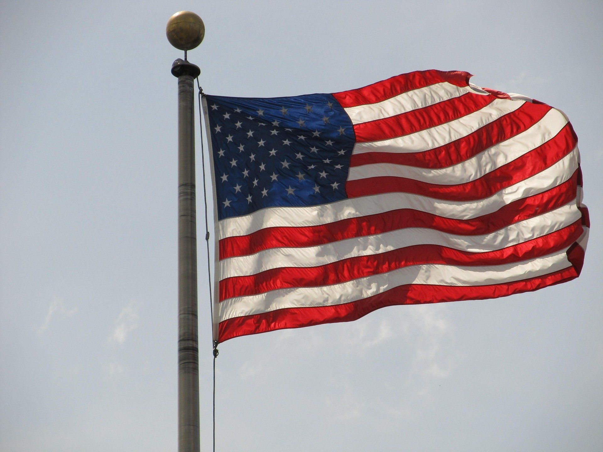 American Flag in Large Flagpole-Flagsource Southeast in Woodstock, Georgia