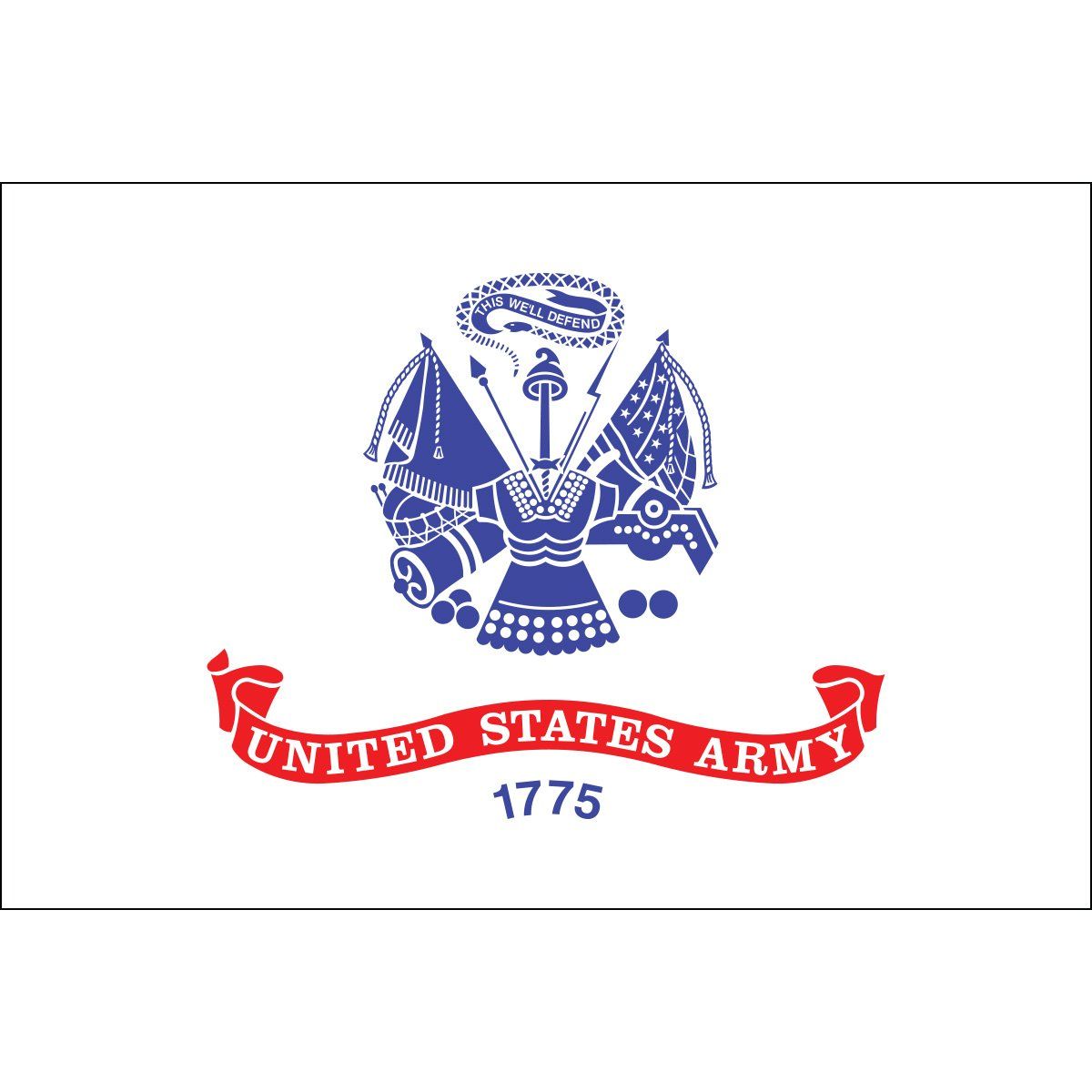 The flag of the united states army was established in 1775