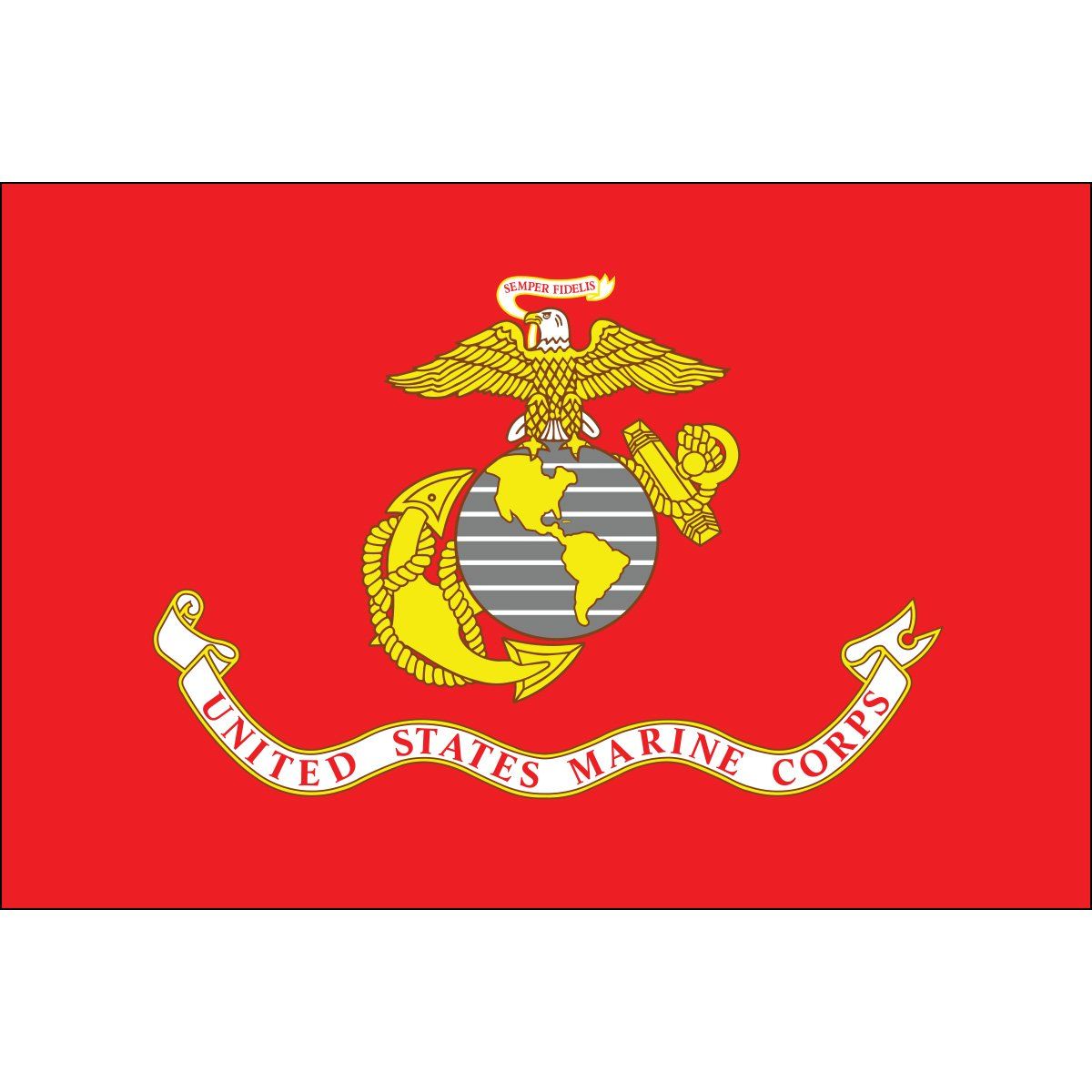A flag for the united states marine corps