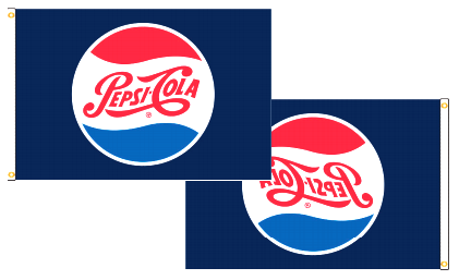 Custom Pepsi Spun Polyester Flag-Flagsource Southeast in Woodstock, Georgia