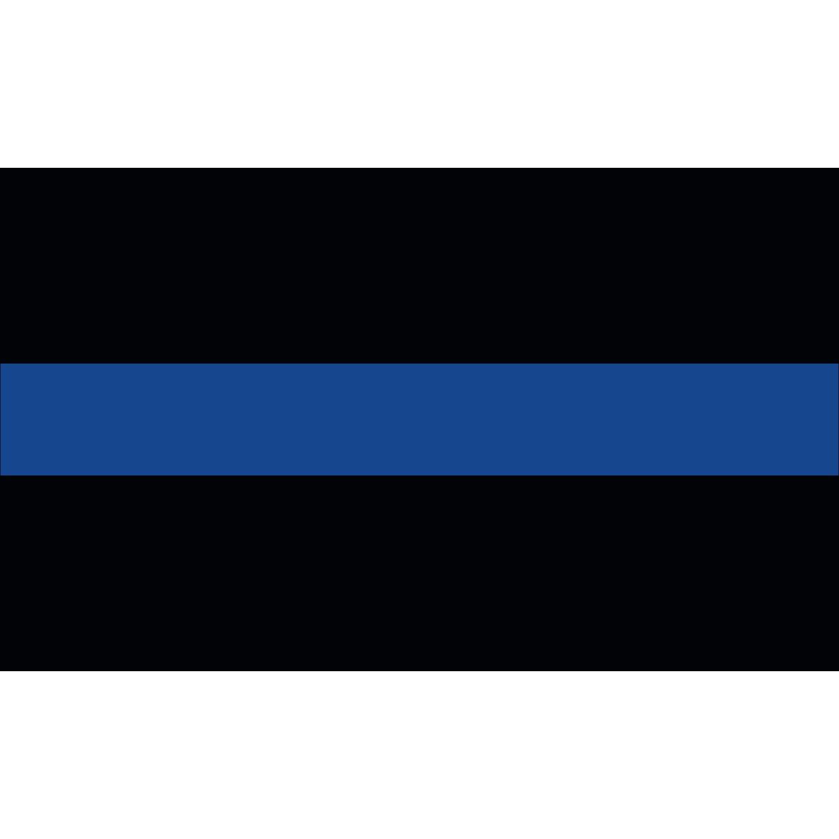 A blue line on a black background is a thin blue line.