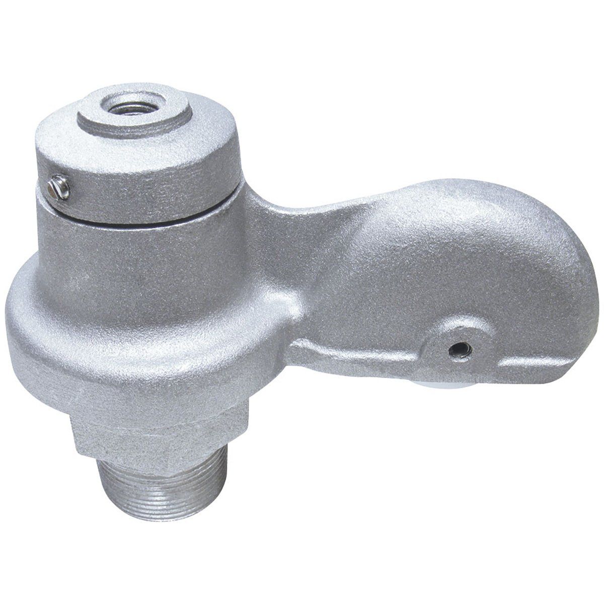 A close up of a metal object with a hole in the middle