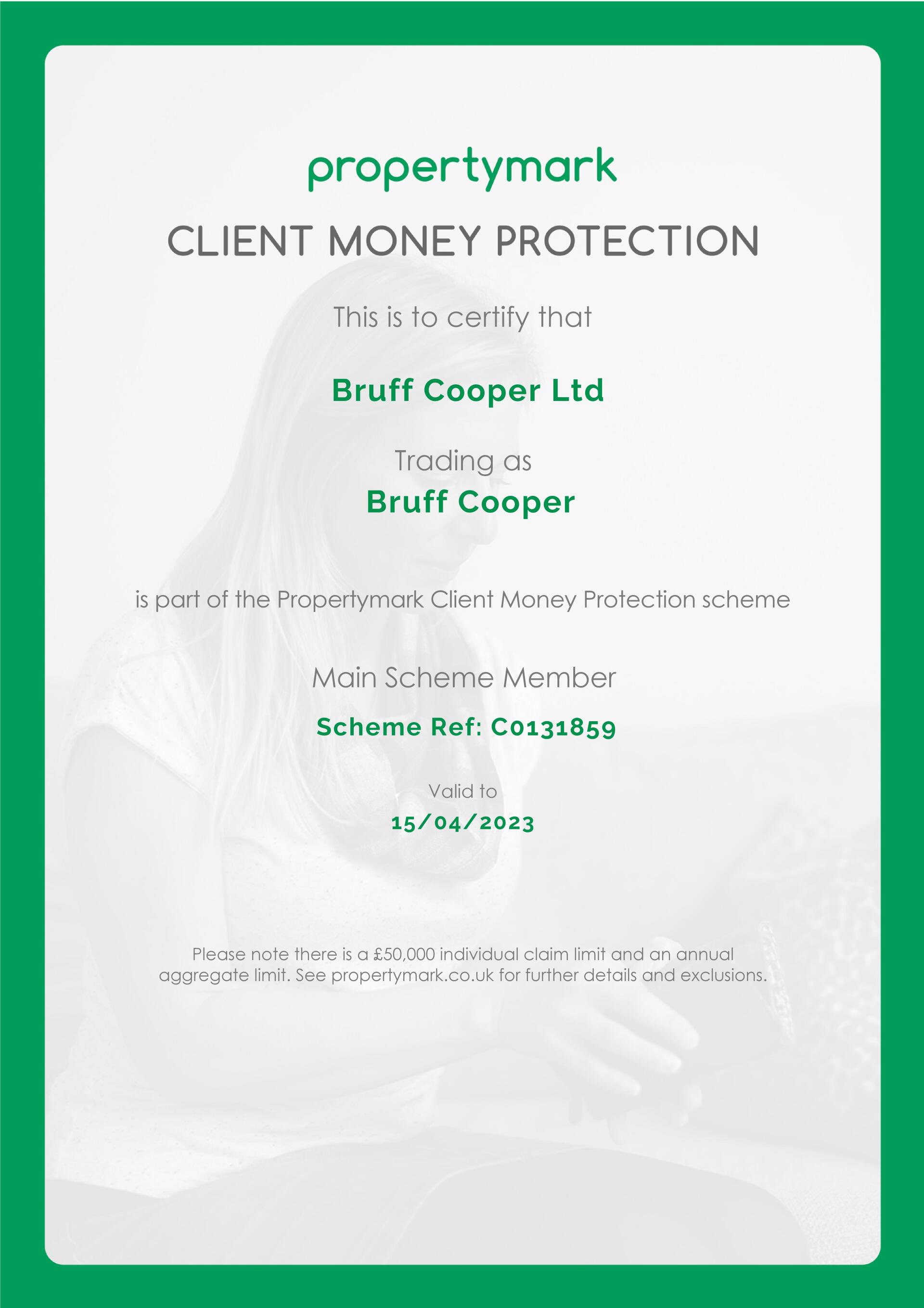 Bruff Cooper Client Money Protection